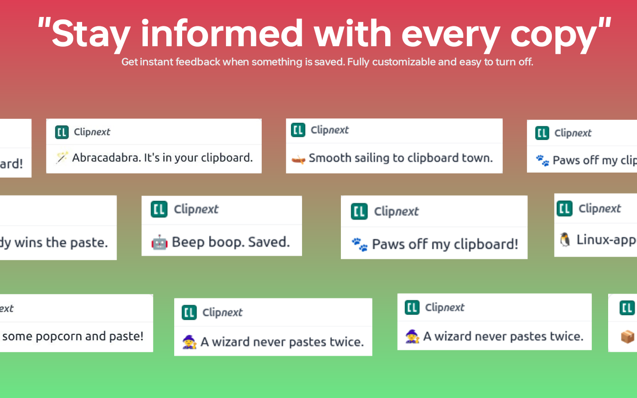 Smart notification UI toast